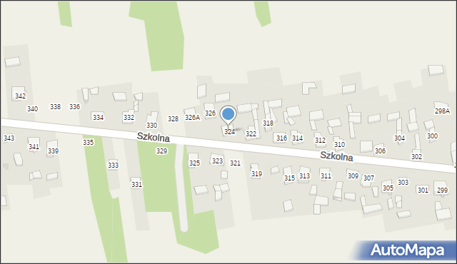 Starcza, Szkolna, 324, mapa Starcza