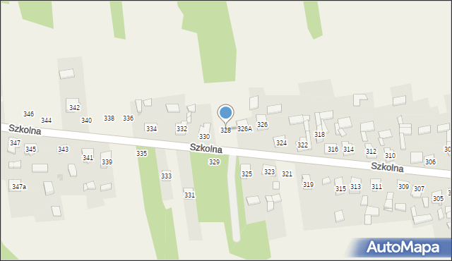 Starcza, Szkolna, 328, mapa Starcza