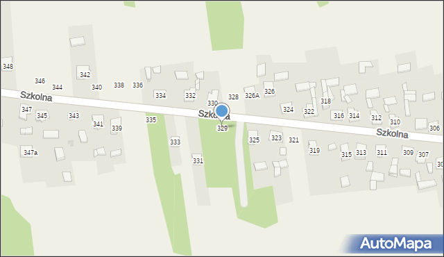 Starcza, Szkolna, 329, mapa Starcza