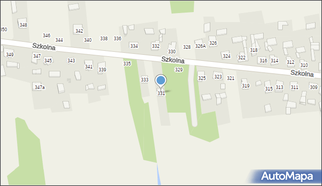 Starcza, Szkolna, 331, mapa Starcza