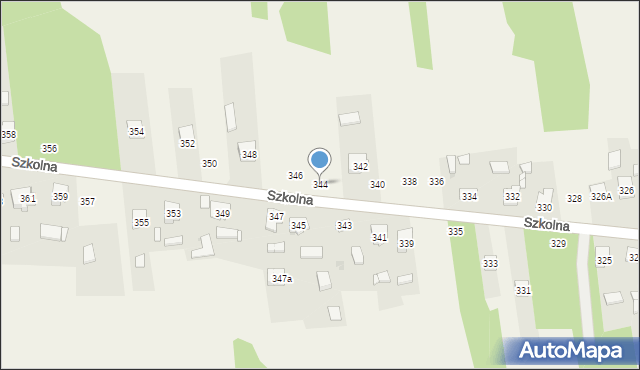 Starcza, Szkolna, 344, mapa Starcza