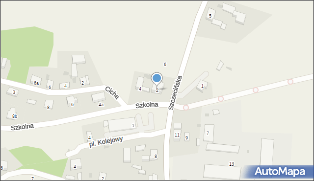 Stare Czarnowo, Szkolna, 2, mapa Stare Czarnowo