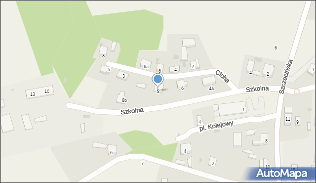 Stare Czarnowo, Szkolna, 8, mapa Stare Czarnowo