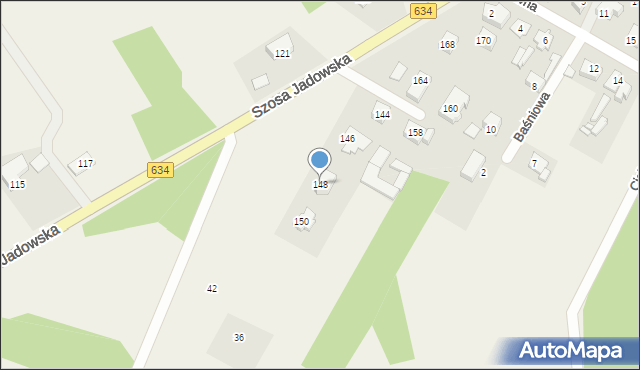 Stare Grabie, Szosa Jadowska, 148, mapa Stare Grabie