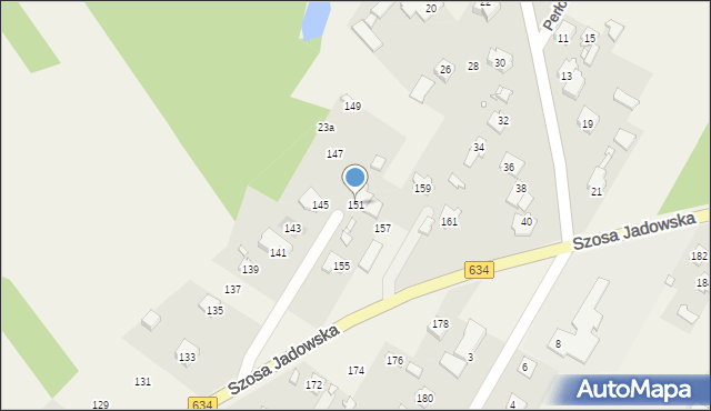 Stare Grabie, Szosa Jadowska, 151, mapa Stare Grabie