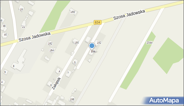Stare Grabie, Szosa Jadowska, 19b, mapa Stare Grabie
