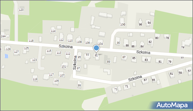 Stare Miasto, Szkolna, 91, mapa Stare Miasto