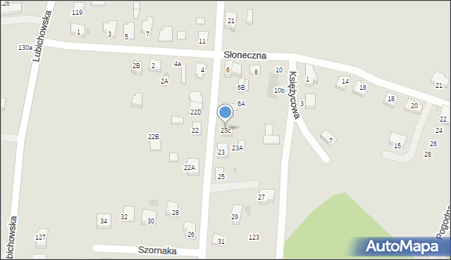 Starogard Gdański, Szornaka Franciszka, 23c, mapa Starogard Gdański