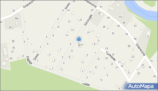 Starowola, Szczygła, 10, mapa Starowola