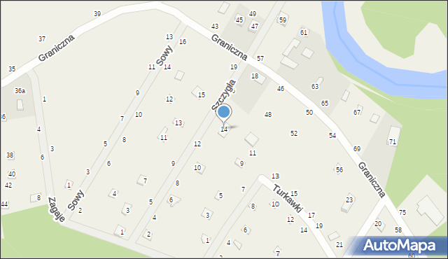 Starowola, Szczygła, 14, mapa Starowola