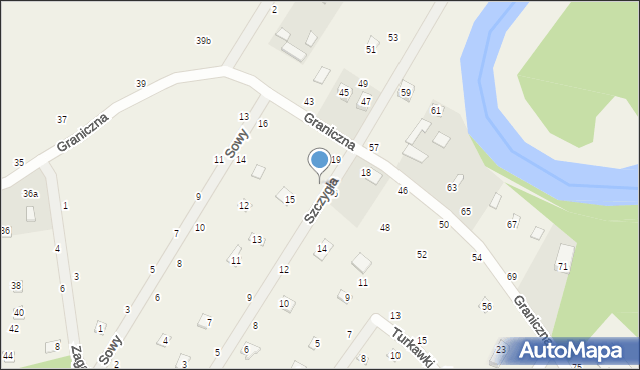 Starowola, Szczygła, 17, mapa Starowola