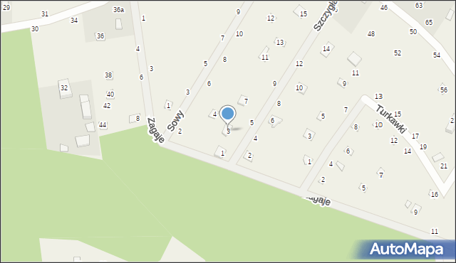 Starowola, Szczygła, 3, mapa Starowola