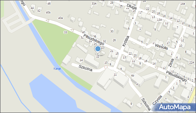 Staszów, Szkolna, 12, mapa Staszów