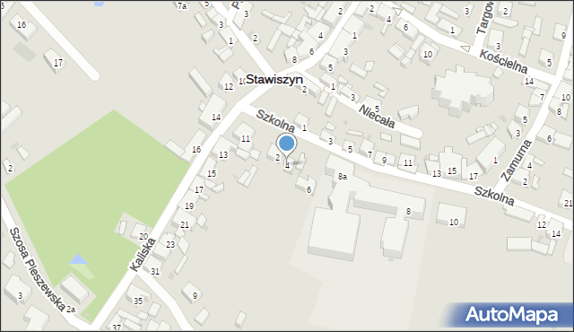 Stawiszyn, Szkolna, 4, mapa Stawiszyn