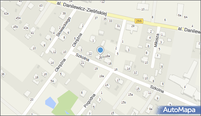 Stawki, Szkolna, 20, mapa Stawki