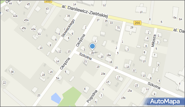 Stawki, Szkolna, 22, mapa Stawki