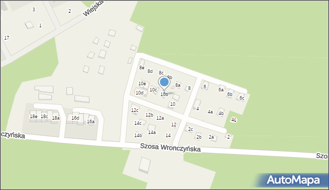 Stęszewko, Szosa Wronczyńska, 10b, mapa Stęszewko