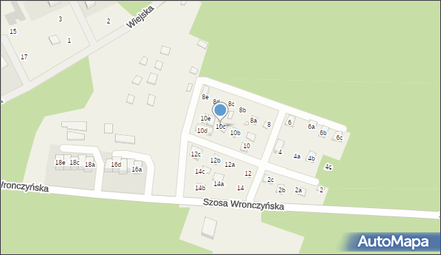 Stęszewko, Szosa Wronczyńska, 10c, mapa Stęszewko
