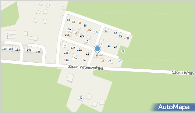 Stęszewko, Szosa Wronczyńska, 2c, mapa Stęszewko