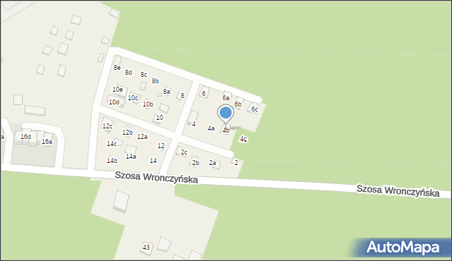 Stęszewko, Szosa Wronczyńska, 4b, mapa Stęszewko