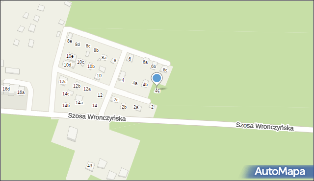 Stęszewko, Szosa Wronczyńska, 4c, mapa Stęszewko