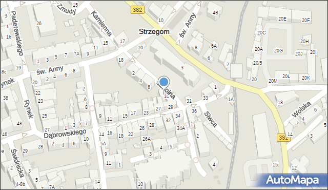 Strzegom, Szkolna, 8, mapa Strzegom