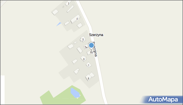 Strzelce, Szerzyna, 6a, mapa Strzelce