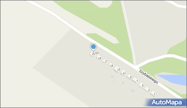 Strzelin, Szybalskiego Stefana, 21, mapa Strzelin