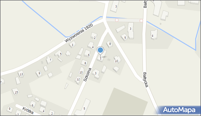 Strzelno, Szkolna, 1, mapa Strzelno