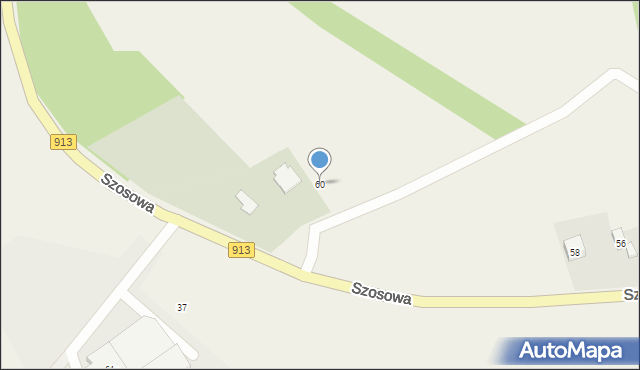 Strzyżowice, Szosowa, 60, mapa Strzyżowice