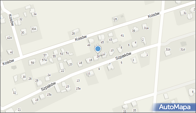 Studzienice, Szpaków, 14, mapa Studzienice