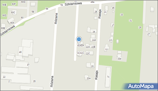 Sulejówek, Szklarniowa, 41B, mapa Sulejówek