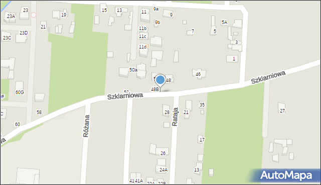 Sulejówek, Szklarniowa, 48a, mapa Sulejówek