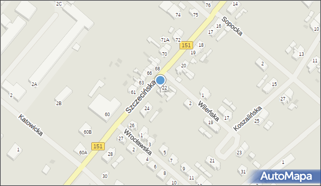 Świdwin, Szczecińska, 23, mapa Świdwin