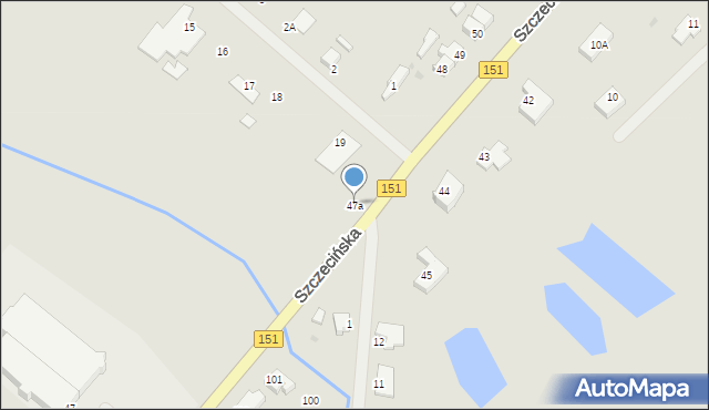 Świdwin, Szczecińska, 47a, mapa Świdwin