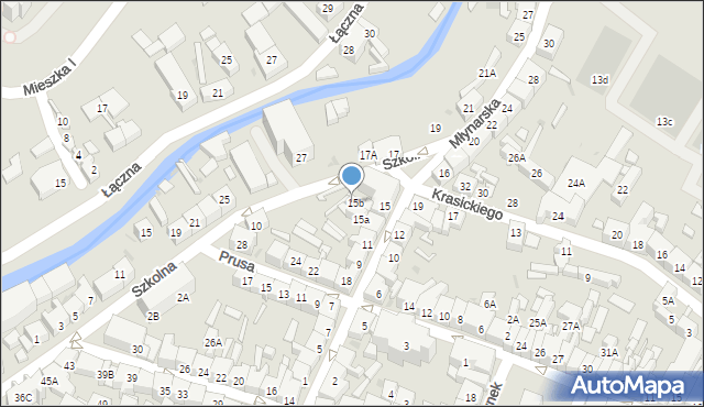 Świebodzice, Szkolna, 15B, mapa Świebodzice