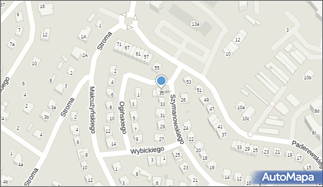 Świecie, Szymanowskiego Karola, 35, mapa Świecie