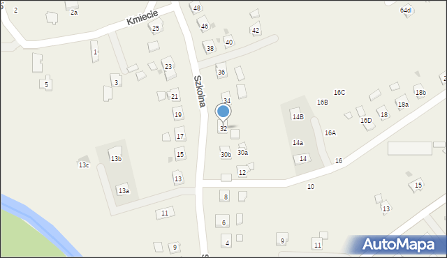 Świerzowa Polska, Szkolna, 32, mapa Świerzowa Polska