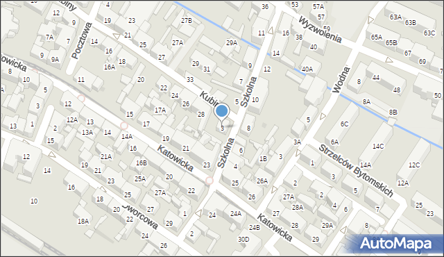 Świętochłowice, Szkolna, 3, mapa Świętochłowice