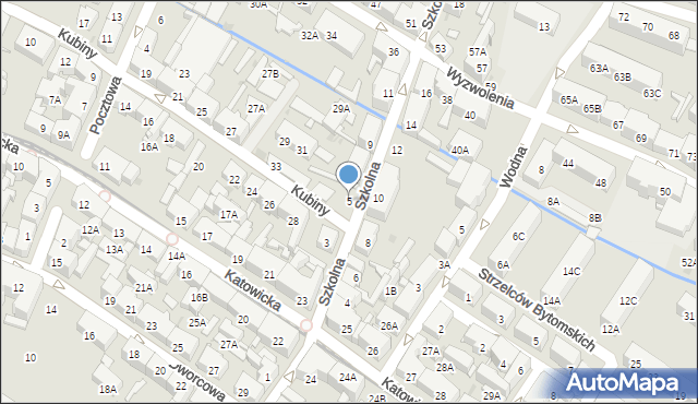 Świętochłowice, Szkolna, 5, mapa Świętochłowice