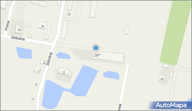 Świnice Warckie, Szkolna, 22a, mapa Świnice Warckie