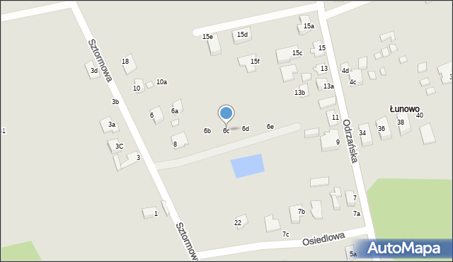 Świnoujście, Sztormowa, 6c, mapa Świnoujście
