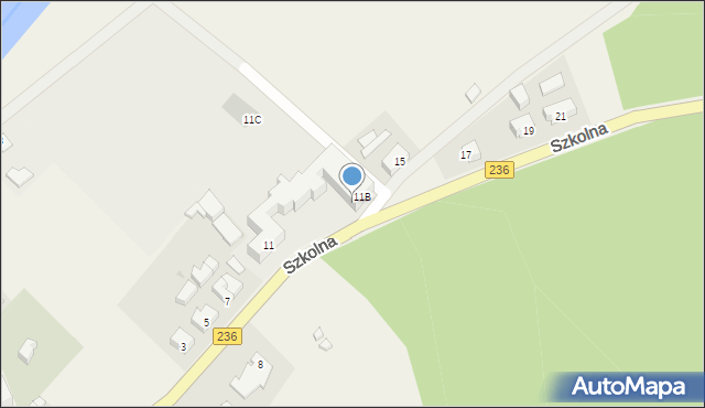 Swornegacie, Szkolna, 11a, mapa Swornegacie