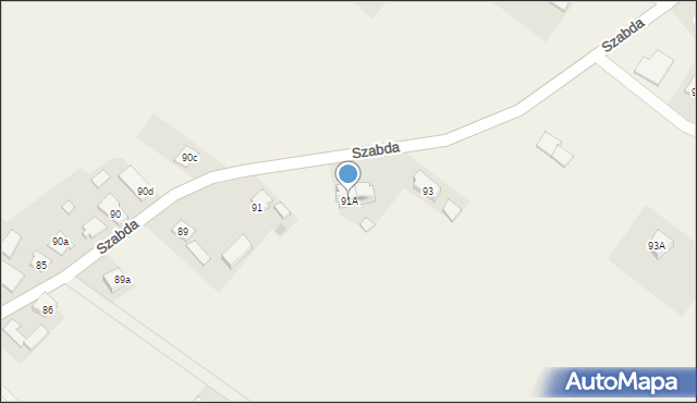 Szabda, Szabda, 91A, mapa Szabda