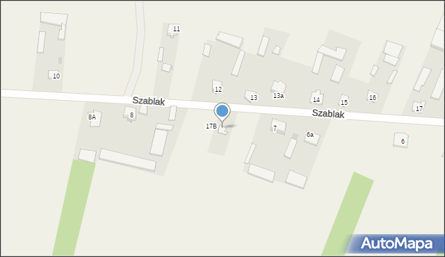 Szablak, Szablak, 7B, mapa Szablak