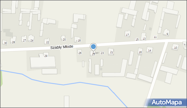 Szabły Młode, Szabły Młode, 25, mapa Szabły Młode