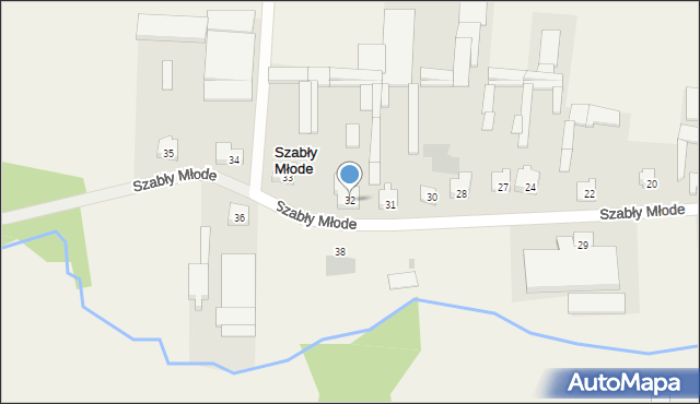 Szabły Młode, Szabły Młode, 32, mapa Szabły Młode