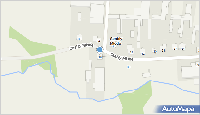 Szabły Młode, Szabły Młode, 36, mapa Szabły Młode