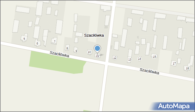 Szaciłówka, Szaciłówka, 11, mapa Szaciłówka