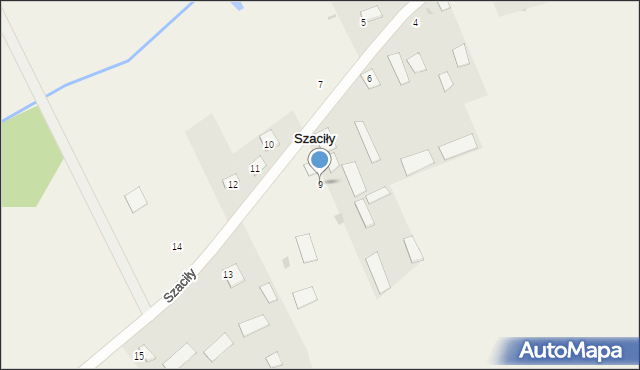 Szaciły, Szaciły, 9, mapa Szaciły